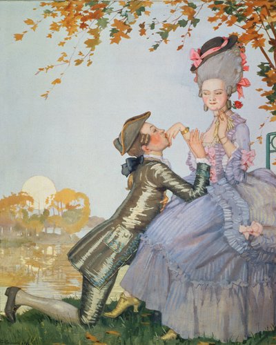 Primer amor, 1916 de Konstantin Andreevic Somov
